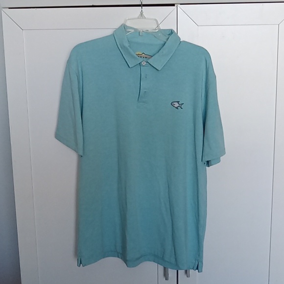 Orvis Classic Polo Size L Blue/Green - Picture 4 of 4